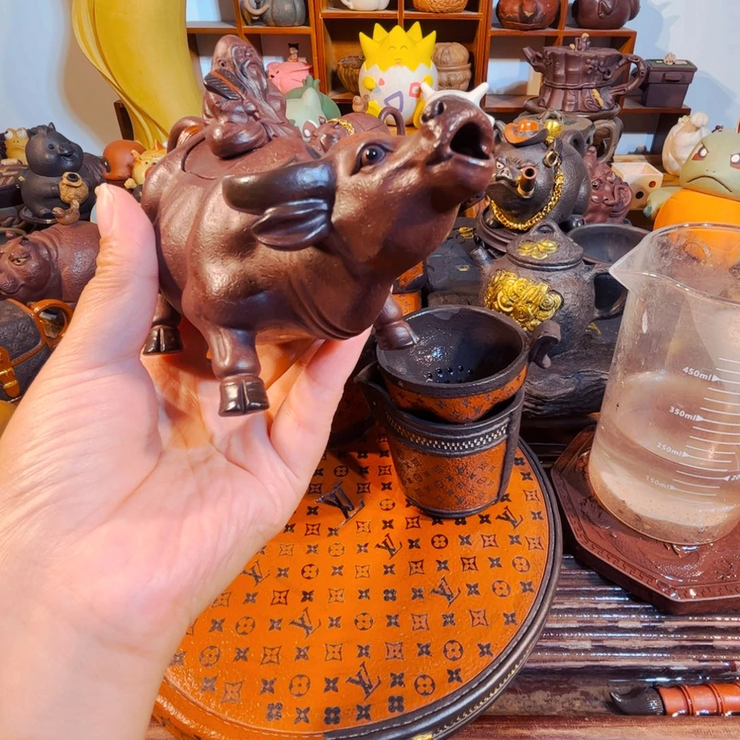 玻***心紫砂茶壶纯手工制作过程就是