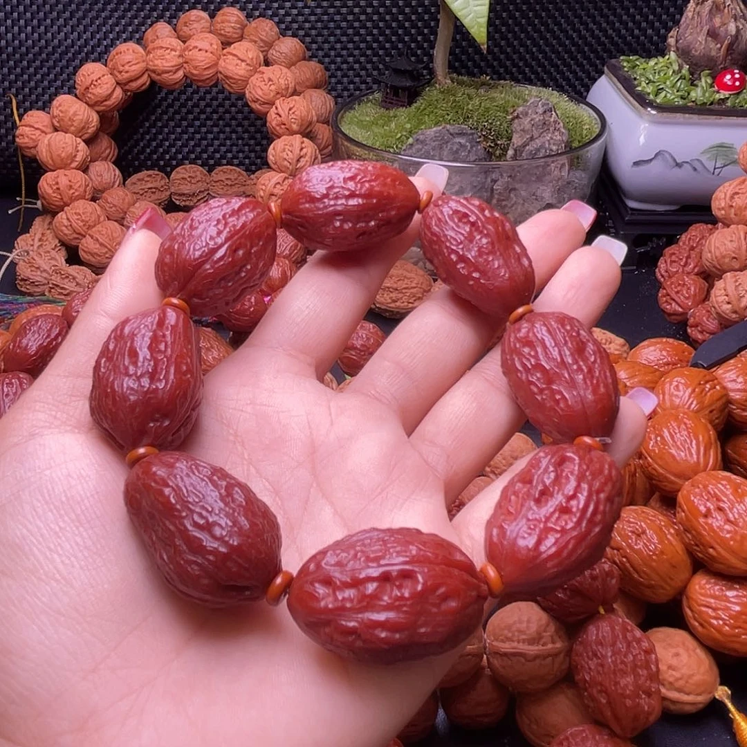 不***就文玩核桃手串无边大枣
