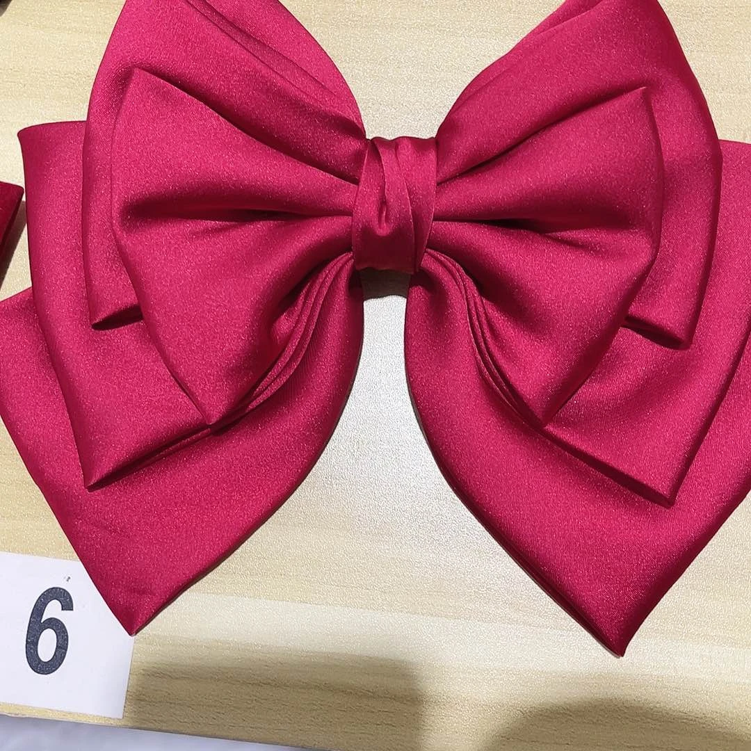 皮质铁合金蝴蝶结发夹