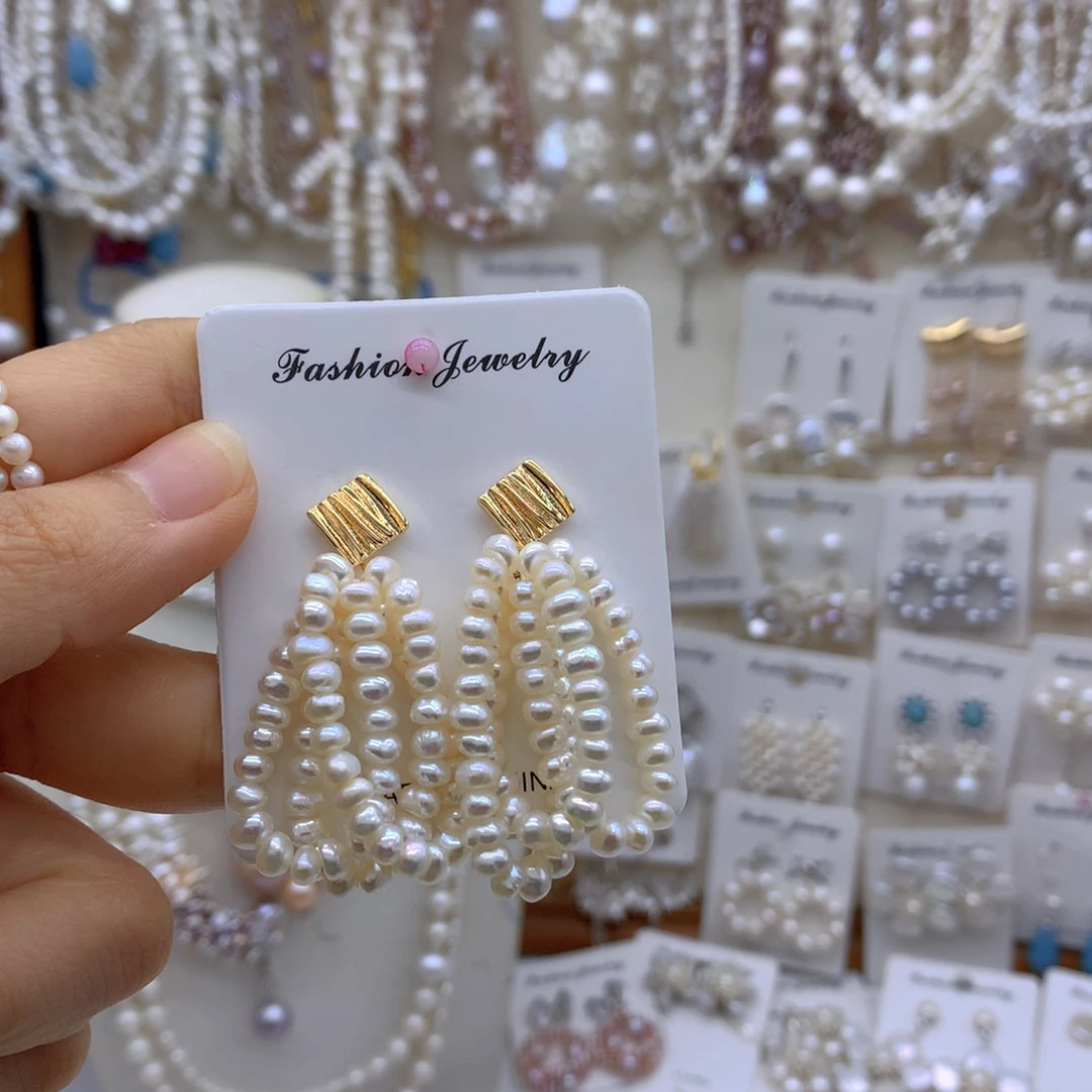 合金淡水珍珠项链耳饰