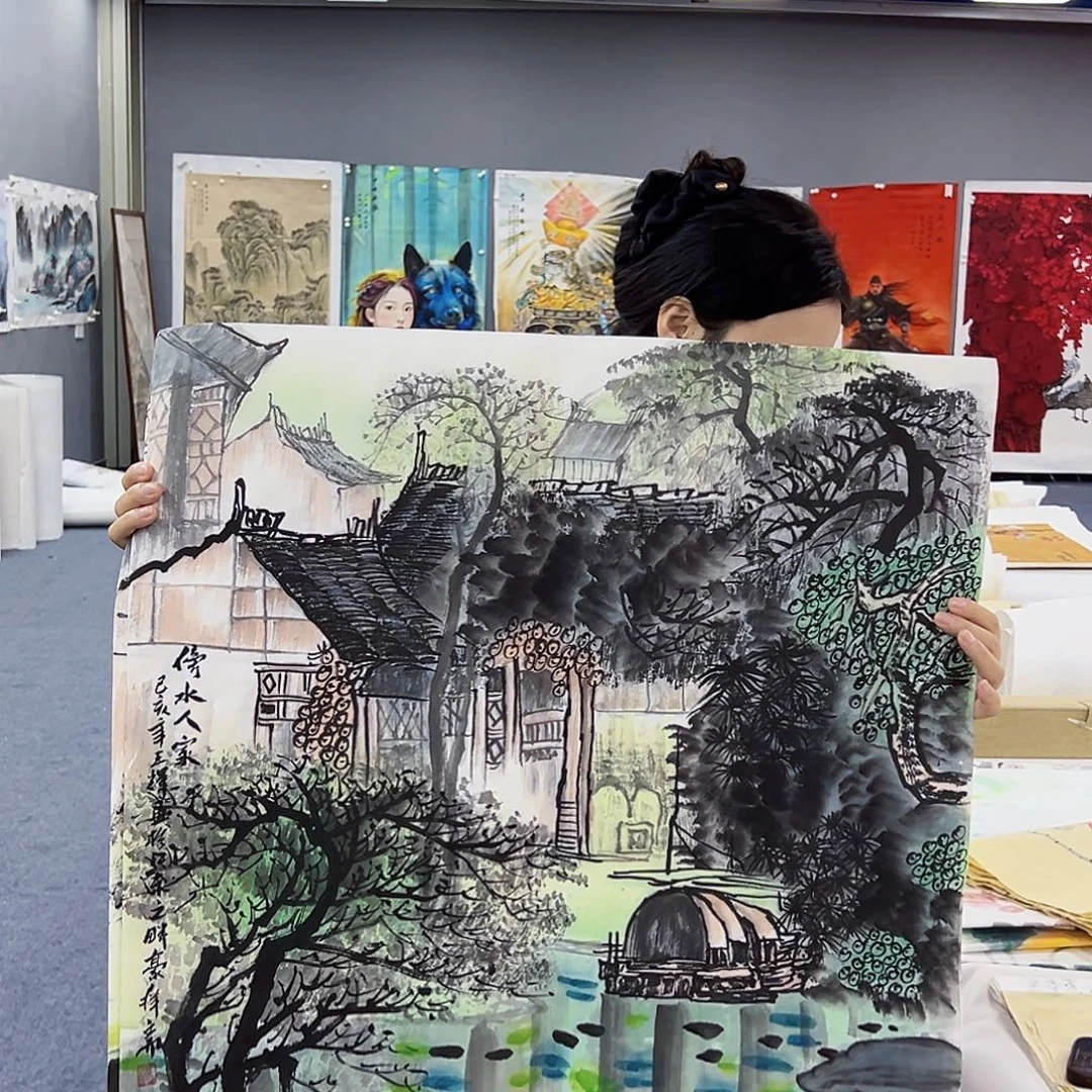 国画事事顺心如意万事