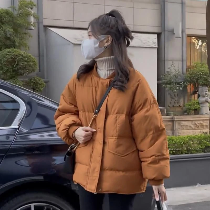 棉服女秋冬装棉袄2025年新款女韩版小个子学生短款棉服女冬季加厚