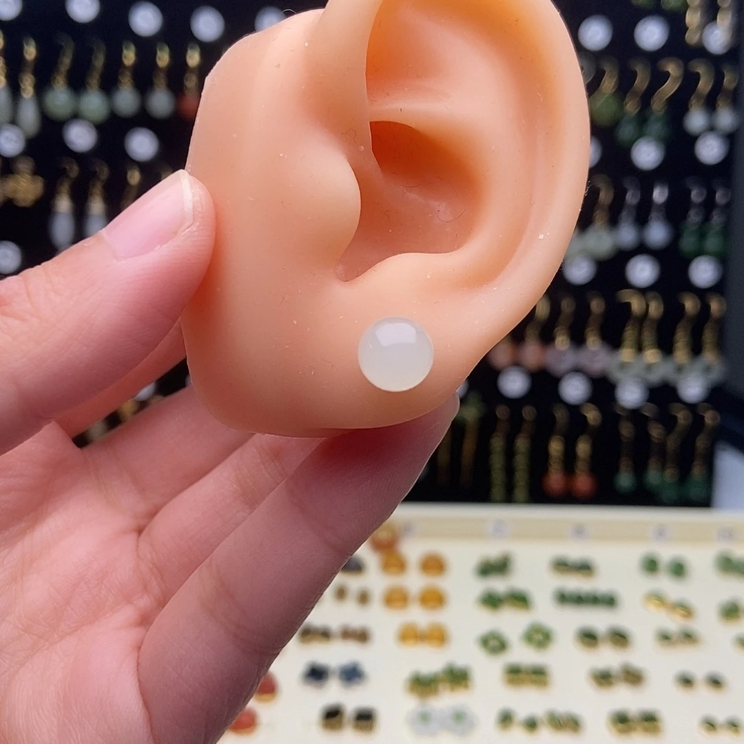 和田玉银S925镀金镶嵌颈饰