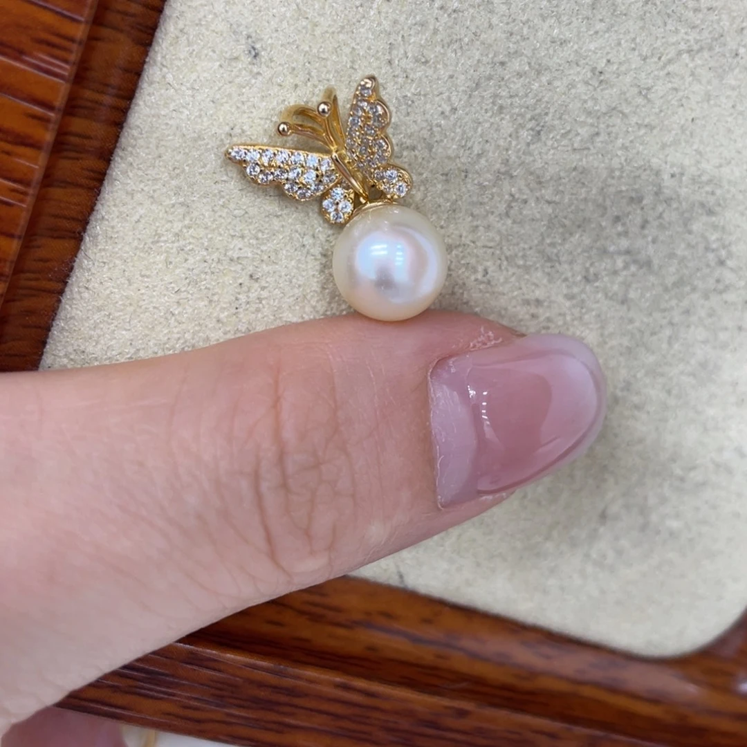 颈饰银S925镶嵌海水珍珠