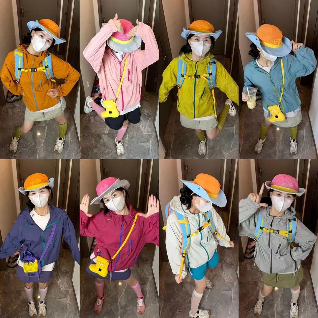 「冰川呼吸孔」UPF50+夏季新款情侣连帽轻薄透气防晒衣户外百搭休闲
