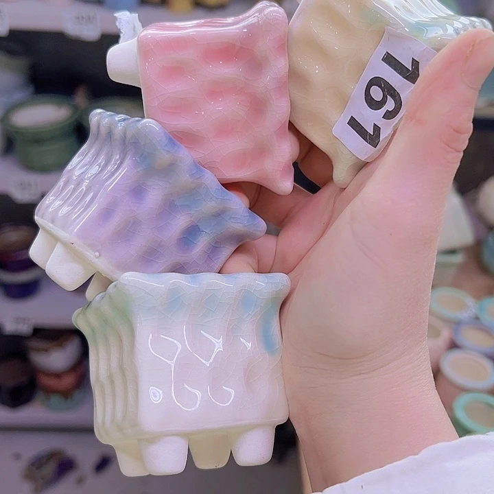 红陶陶瓷花盆当场满12包邮