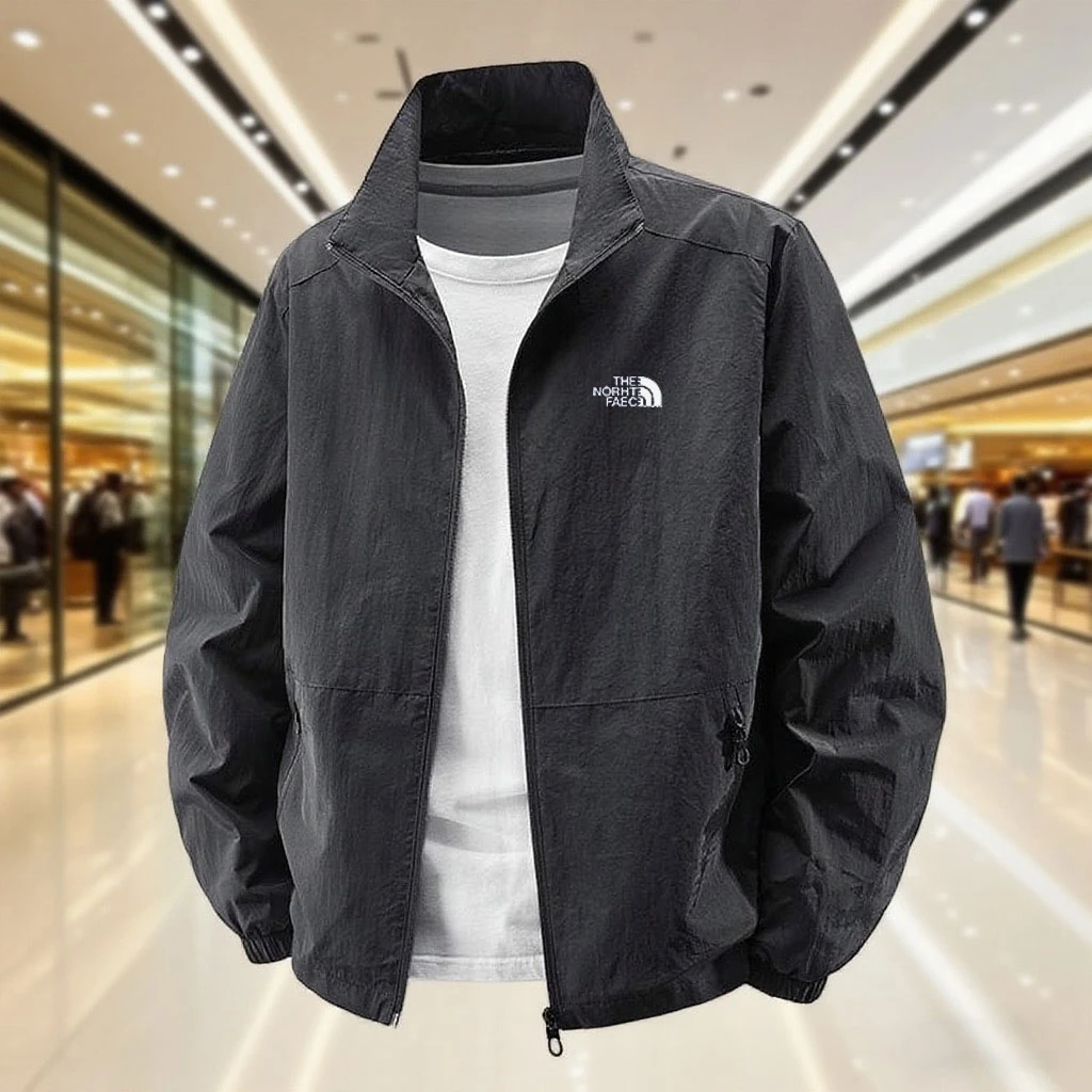 【奥莱正品】春秋冬季夹克男士立领户外冲锋衣中青年休闲薄款外套