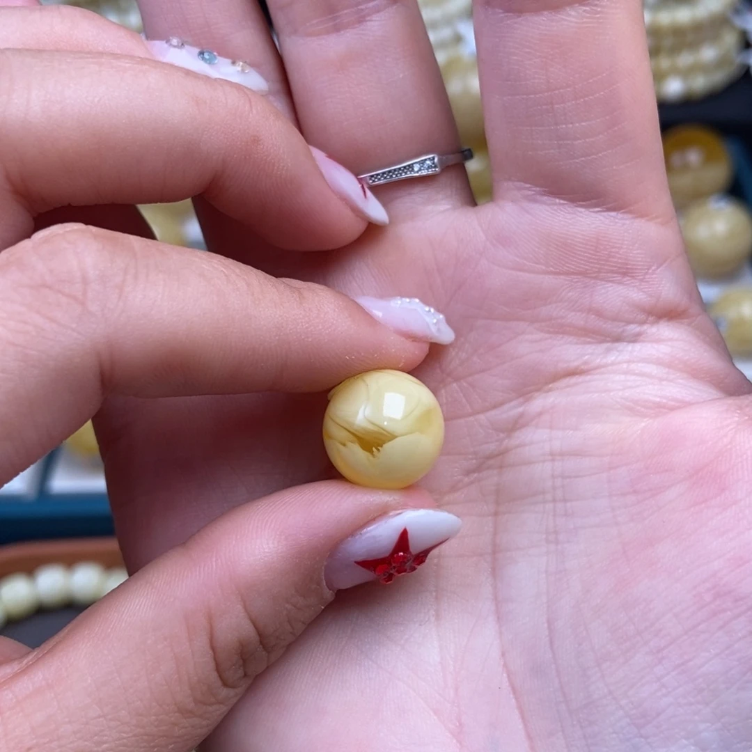 蜜蜡未镶嵌珠宝奇石13mm