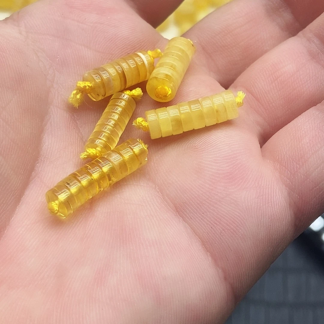未镶嵌蜜蜡珠宝奇石6毫米隔片随机一组
