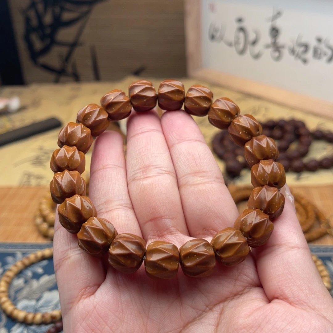 手串紫金鼠半实心雕刻无相