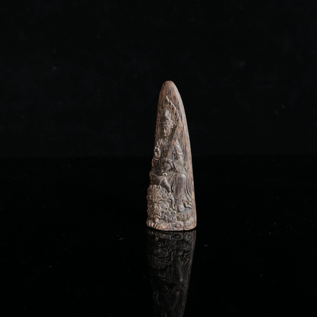 B9581 莱特岛奇楠种沉水沉香文殊菩萨 6.8x2.47x1.9cm 12.96g