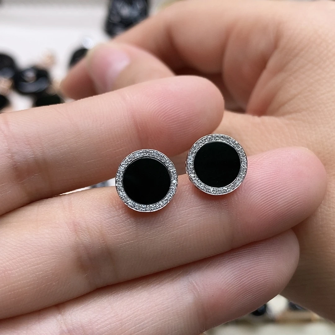 翡翠18K金镶嵌耳饰