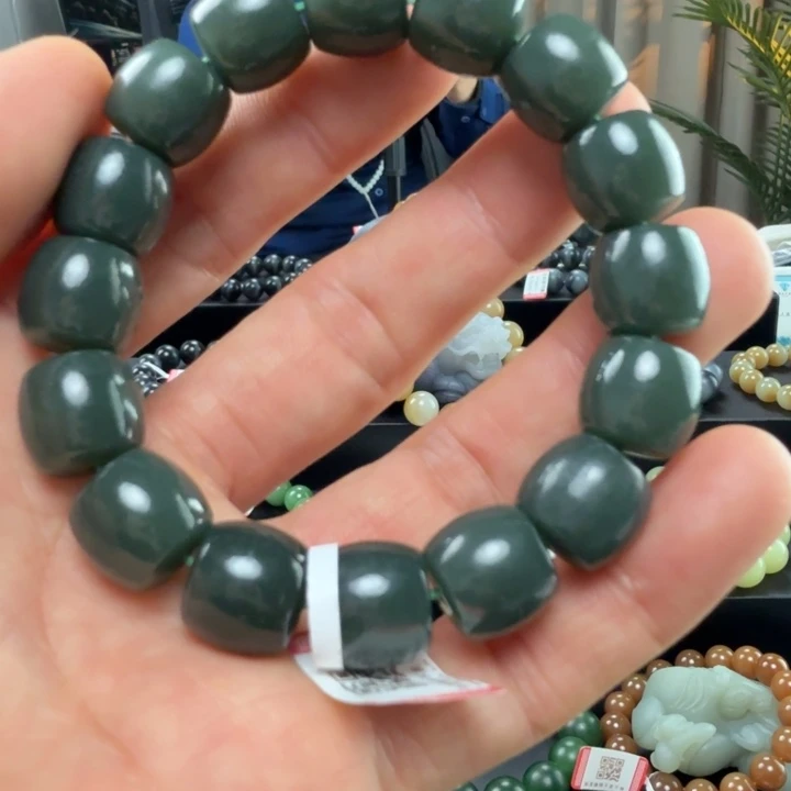 和田玉未镶嵌手链