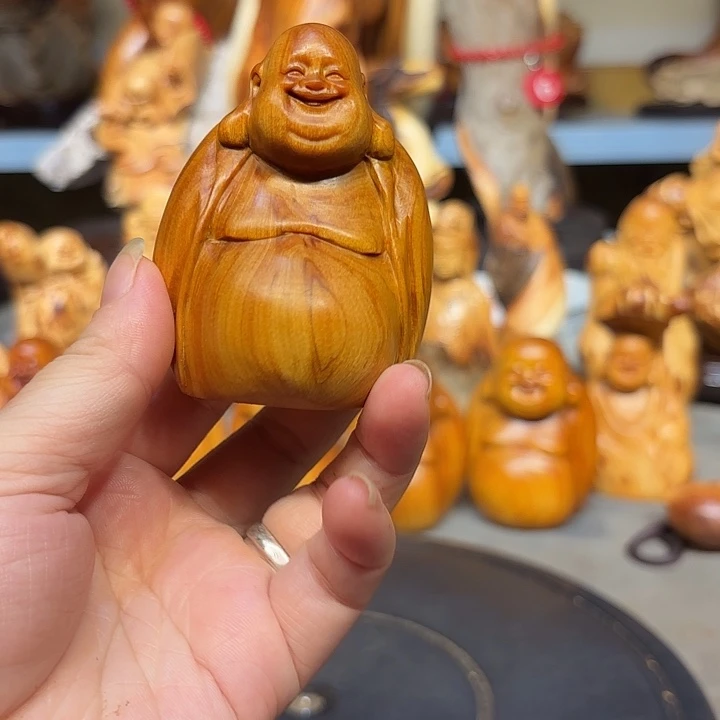 柏木太行崖柏弥勒佛
