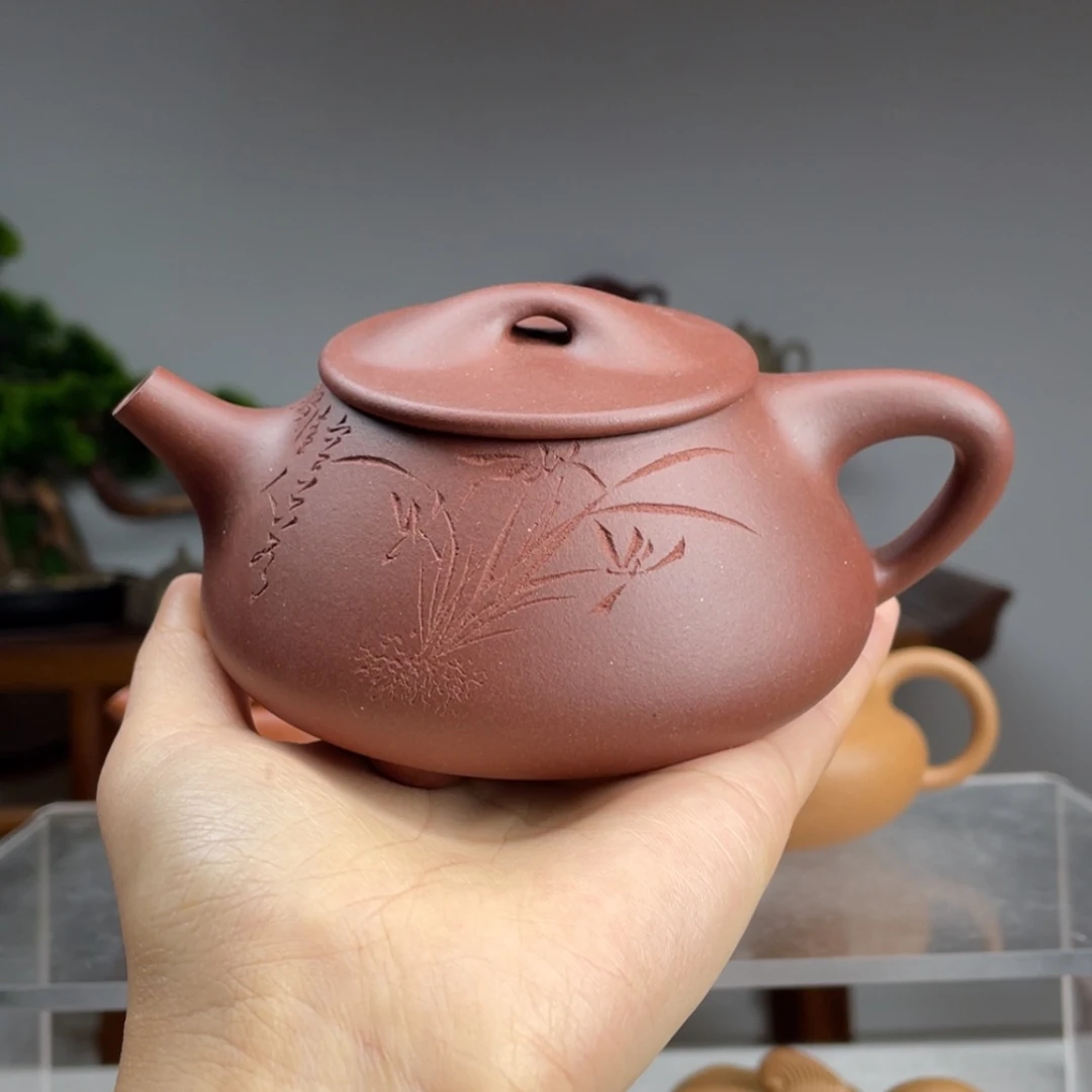 【闪购商品】紫砂茶壶城*高砂紫泥景舟石瓢容量270cc