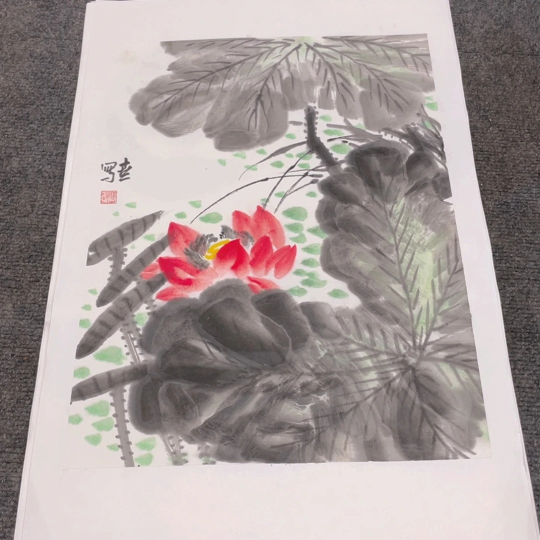 国画1.4平尺纯手绘国画作品