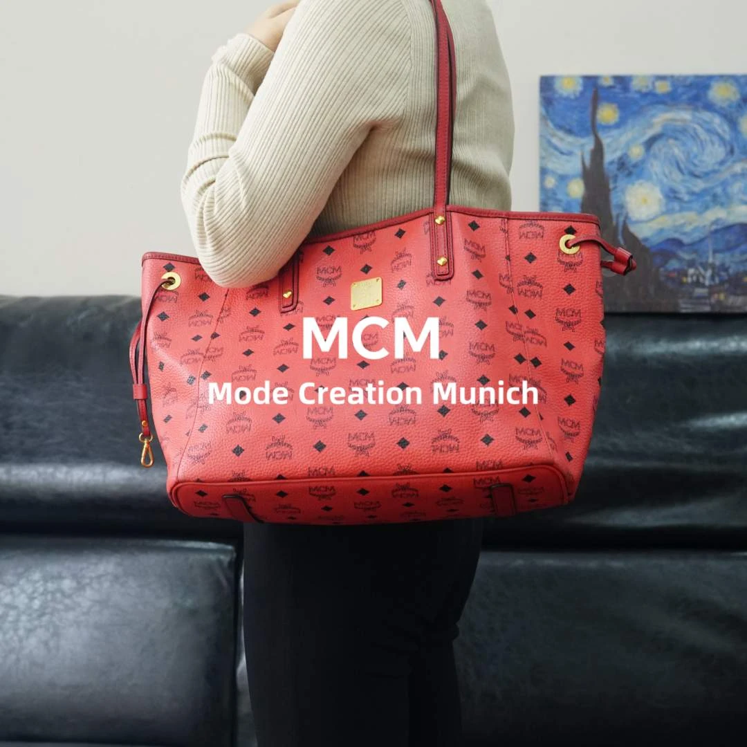 95新 MCM 红色单肩包/FYSD12718013/8013