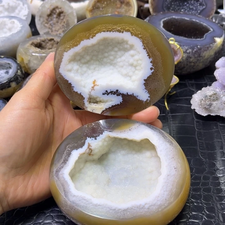 珠宝半成品水晶未镶嵌米软盆