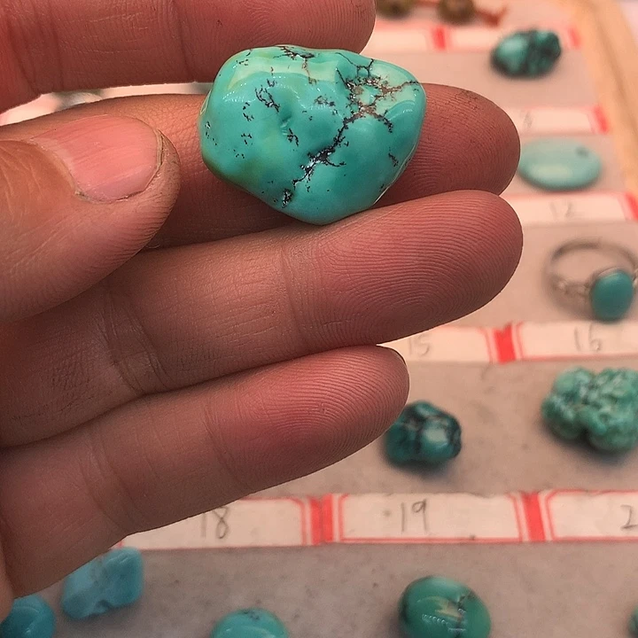 绿松石未镶嵌吊坠(不含链)