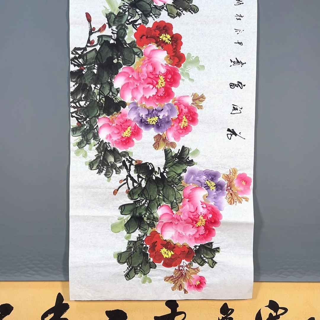 国画191 花鸟和花的颜色一样漂亮