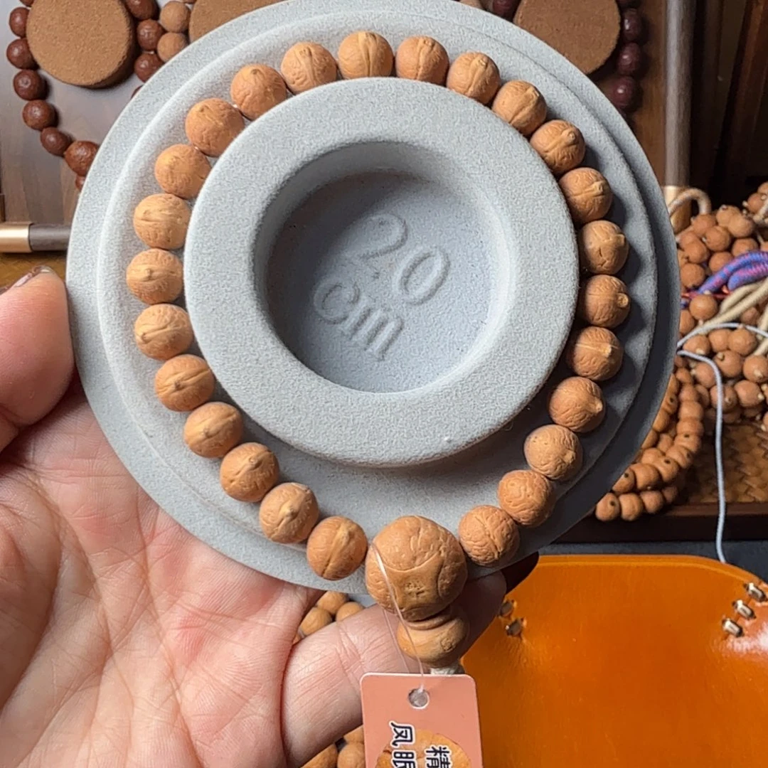 凤眼菩提把件实心矮桩25颗手持红油皮