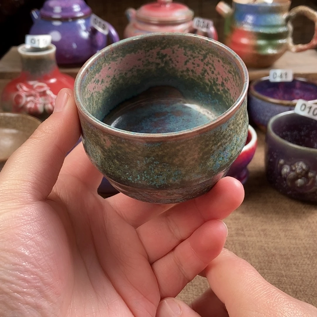 瓷片钧瓷茶壶茶具