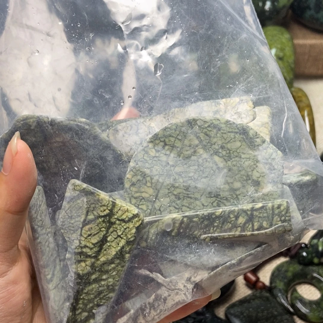 未镶嵌蛇纹石玉一斤药王石碎石