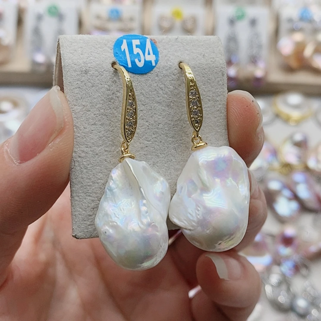 【闪购商品】淡水珍珠耳饰银S925镶嵌