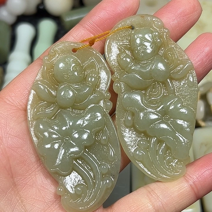 白玉菩提吊坠精选商品一物一图