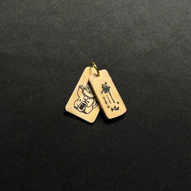 H4824 静心，招财猫 只做天然猛犸牙