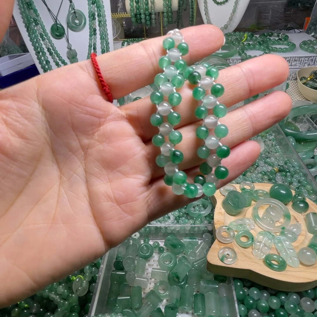 未镶嵌手链石英质玉纯手工编织手链