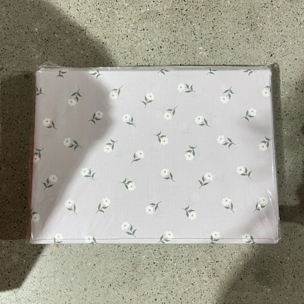 《小华》加厚香芋紫底白色小碎花全棉四件套