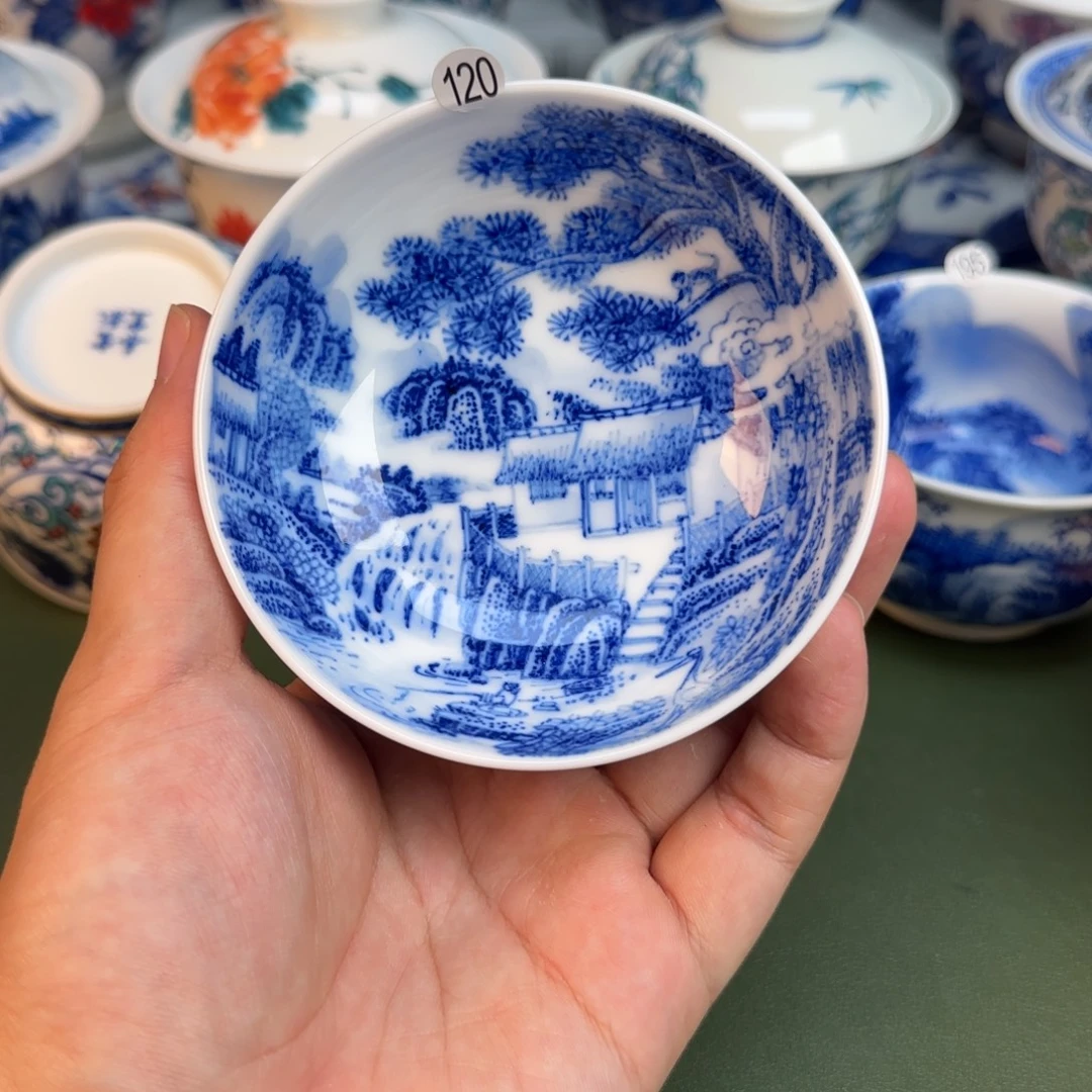 120 彦祖纯手工手绘茶具
