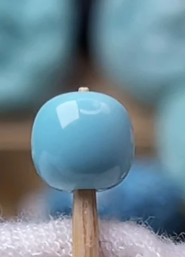 原矿保真绿松石精品老型6.2mm*5.8mm/0.32g