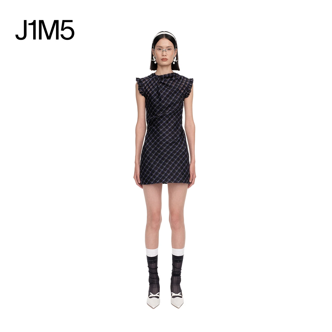 J1M5买手店 SHUSHUTONG 25春夏 小飞袖修身连衣裙 设计师品牌