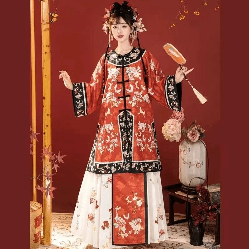 皓姌汉服齐腰齐胸襦裙