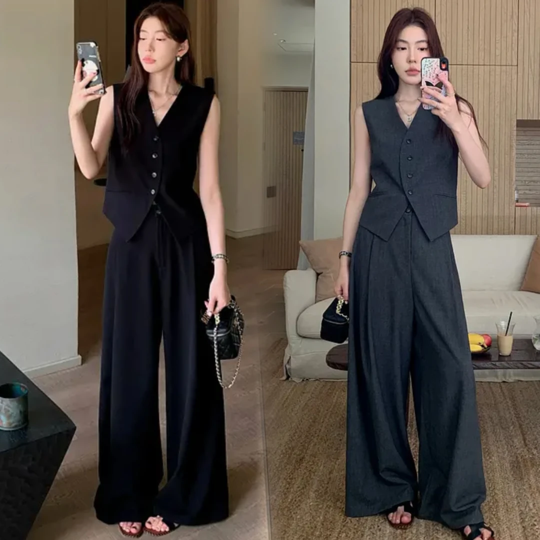 张贝贝 华尔街日报 高智感 老钱西装马甲套装