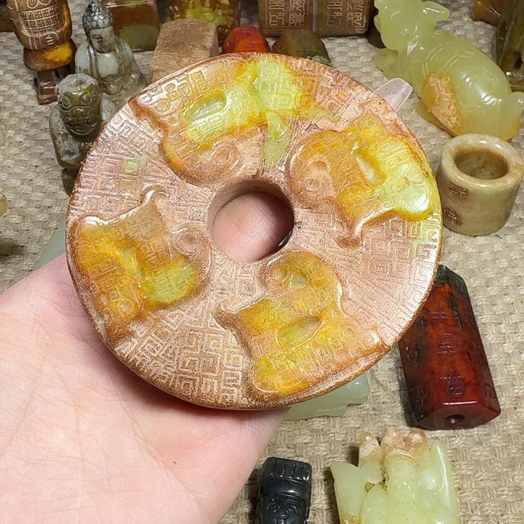 白玉菩提吊坠挂件