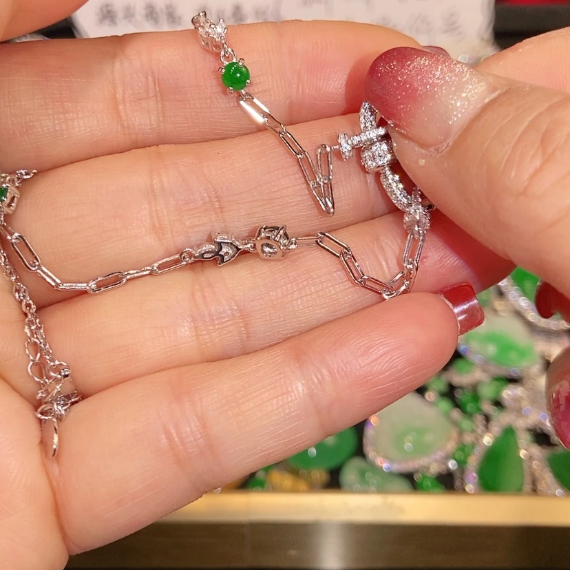 【闪购商品】颈饰未镶嵌翡翠天然翡翠
