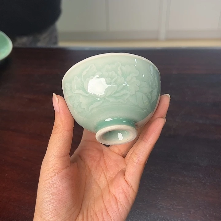 龙泉云间青瓷小米茶器