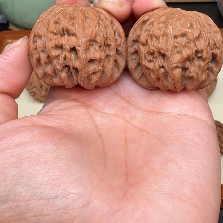 文玩核桃把件全品磨盘42