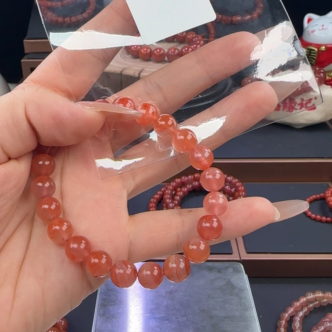 南红玛瑙合金手链