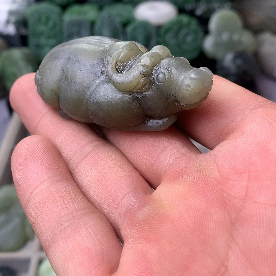 和田玉未镶嵌吊坠(不含链)