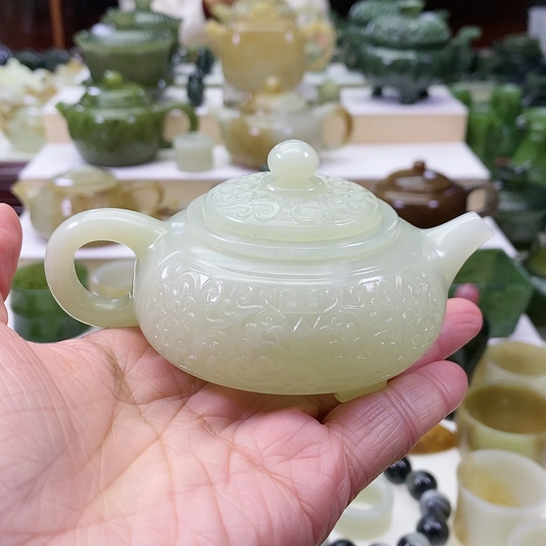 和田玉茶壶未镶嵌东****所