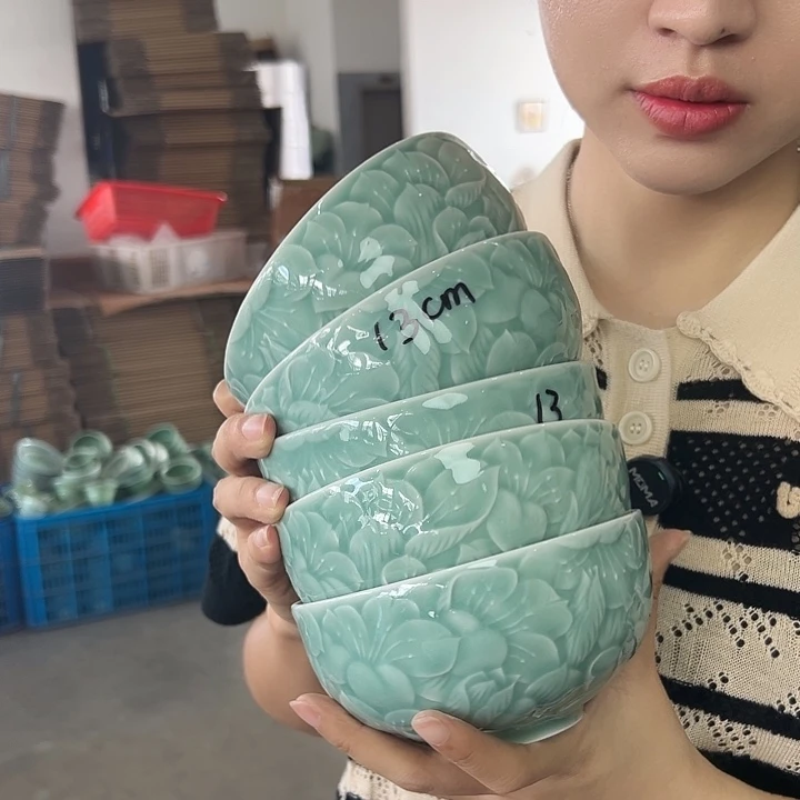 龙泉云间青瓷小米茶器