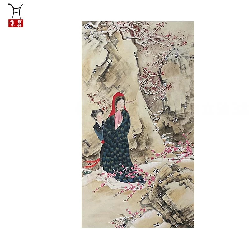 Q1012人物立轴38x62/2.1平尺