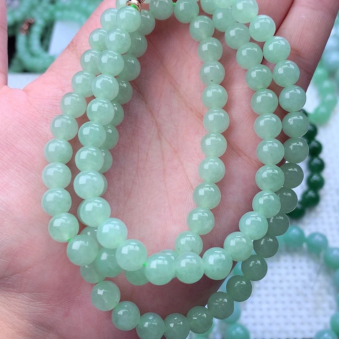 翡翠未镶嵌毛衣链