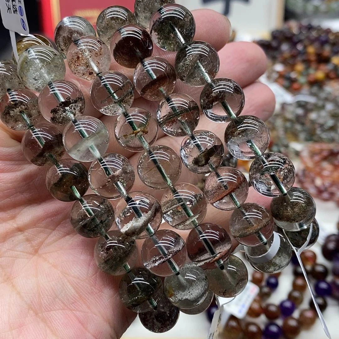 水晶手链未镶嵌多样性发货发一条