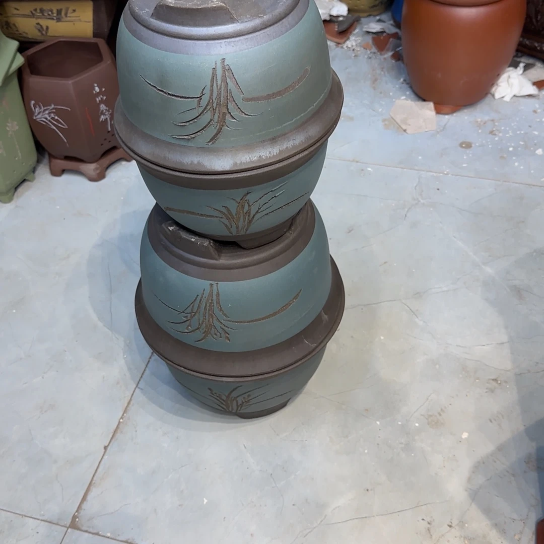 紫砂花盆口径18.12/14.10口径