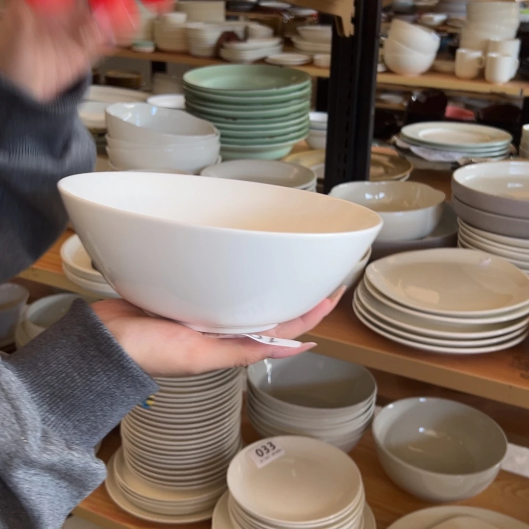 新骨瓷101微瑕暖白 8寸面碗 汤碗